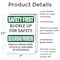 Signmission Safety Culture Sign, 7 in Width, Plastic, Rectangle, Bilingual OS-2PACK-SF-P-710-L-10745 - alternate 5